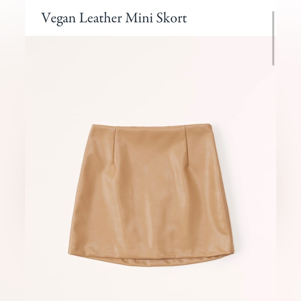 Vegan Leather Mini Skort